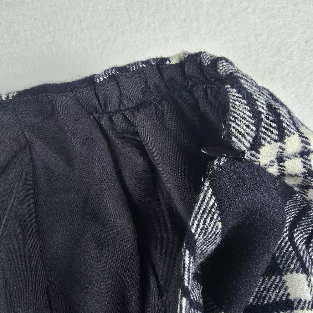 Talbots NWT Plaid Wool Blend Mini‎ Skirt Lined Career Classic Size 18W - Picture 4 of 9